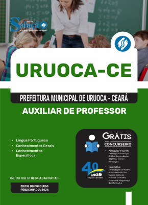 Apostila Prefeitura de Uruoca - CE 2024 - Auxiliar de Professor - Imagem 3