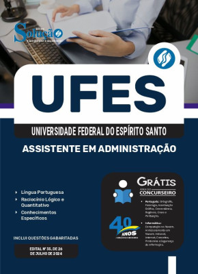 Apostila UFES em PDF 2024 - Assistente em Administração - Imagem 1