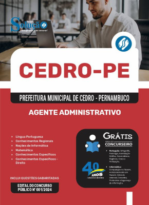 Apostila Prefeitura de Cedro - PE 2024 - Agente Administrativo - Imagem 3