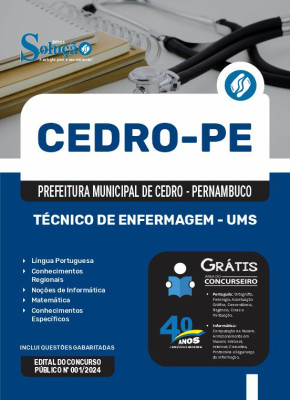 Apostila Prefeitura de Cedro - PE 2024 - Técnico de Enfermagem - UMS - Imagem 3