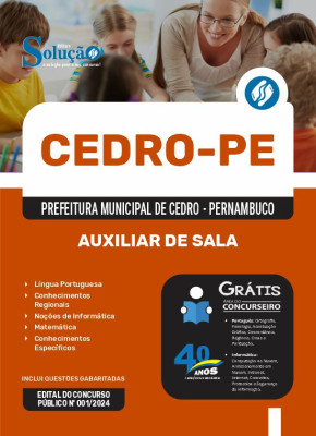 Apostila Prefeitura de Cedro - PE 2024 - Auxiliar de Sala - Imagem 3