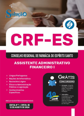 Apostila CRF-ES 2024 - Assistente Administrativo Financeiro I - Imagem 3