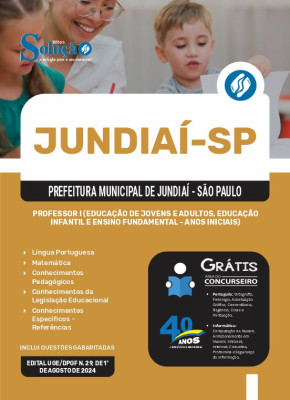 Apostila Prefeitura de Jundiaí - SP 2024 - Professor I (Educação de Jovens e Adultos, Educação Infantil e Ensino Fundamental - Anos Iniciais) - Imagem 2