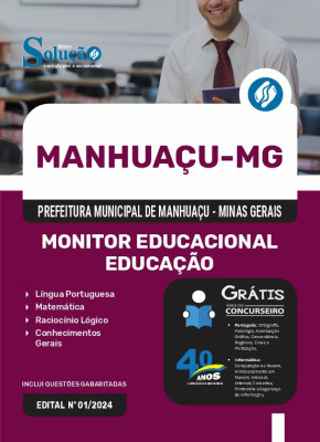 Apostila Prefeitura de Manhuaçu - MG 2024 - Monitor Educacional - Educação - Imagem 3