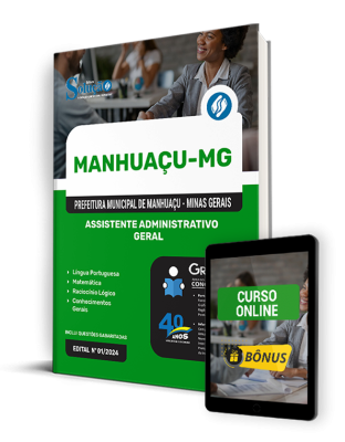 Apostila Prefeitura de Manhuaçu - MG 2024 - Assistente Administrativo - Geral - Imagem 1