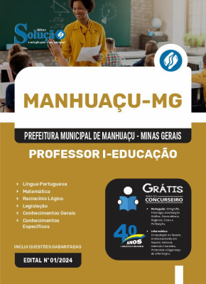 Apostila Prefeitura de Manhuaçu - MG 2024 - Professor I - Educação - Imagem 3