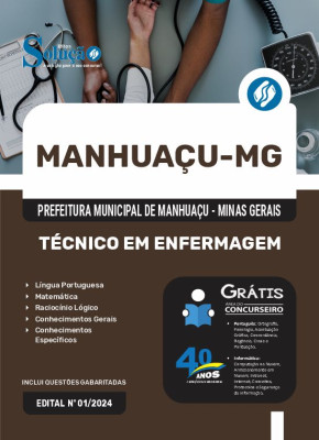 Apostila Prefeitura de Manhuaçu - MG em PDF 2024 - Técnico em Enfermagem - Imagem 1