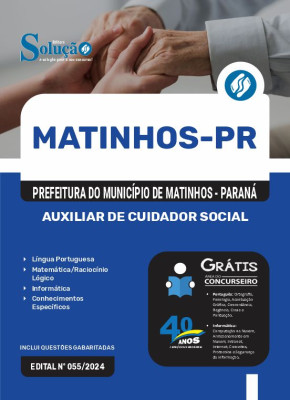 Apostila Prefeitura de Matinhos - PR em PDF 2024 - Auxiliar de Cuidador Social - Imagem 1