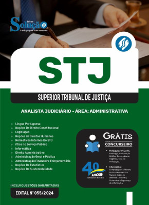 Apostila STJ 2024 - Analista Judiciário - Área: Administrativa (Cargo 1) - Imagem 3