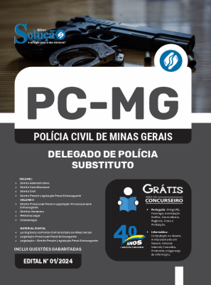 Apostila PC-MG 2024 - Delegado de Polícia Substituto - Imagem 3