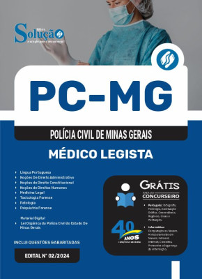 Apostila PC-MG 2024 - Médico Legista - Imagem 3