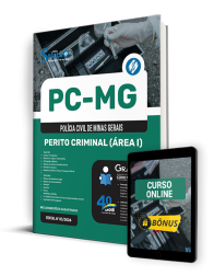 Capa Apostila PC-MG 2024 - Perito Criminal (Área I)