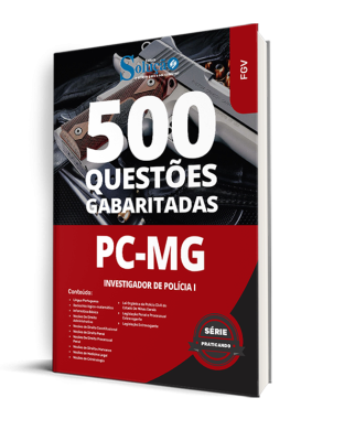 Caderno de Questões PC-MG - Investigador de Polícia I - 500 Questões Gabaritadas - Imagem 1