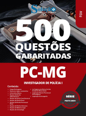 Caderno de Questões PC-MG - Investigador de Polícia I - 500 Questões Gabaritadas - Imagem 2