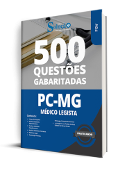 Capa Caderno de Questões PC-MG - Médico Legista - 500 Questões Gabaritadas