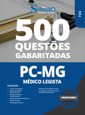 Caderno de Questões PC-MG - Médico Legista - 500 Questões Gabaritadas - Imagem 2