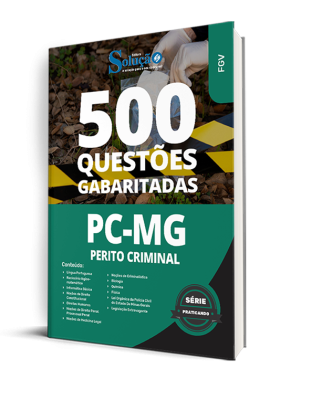 Caderno de Questões PC-MG - Perito Criminal (Área I) - 500 Questões Gabaritadas - Imagem 1