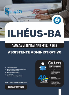 Apostila Câmara de Ilhéus - BA 2024 - Assistente Administrativo - Imagem 3