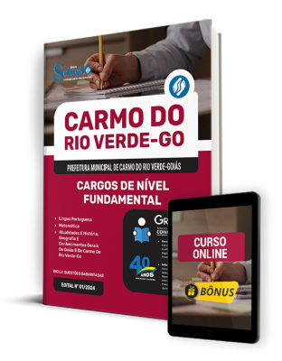 Apostila Prefeitura de Carmo do Rio Verde - GO 2024 - Cargos de Nível Fundamental - Imagem 1