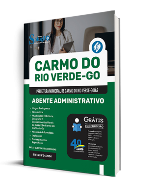 Apostila Prefeitura de Carmo do Rio Verde - GO 2024 - Agente Administrativo - Imagem 2