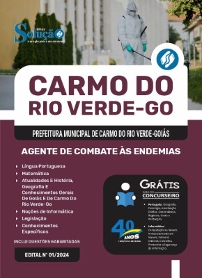 Apostila Prefeitura de Carmo do Rio Verde - GO 2024 - Agente de Combate às Endemias - Imagem 3