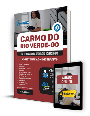 Apostila Prefeitura de Carmo do Rio Verde - GO 2024 - Assistente Administrativo - Imagem 1