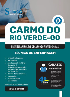 Apostila Prefeitura de Carmo do Rio Verde - GO  - Técnico de Enfermagem - Imagem 3