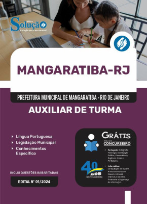 Apostila Prefeitura de Mangaratiba - RJ em PDF 2024 - Auxiliar de Turma - Imagem 1