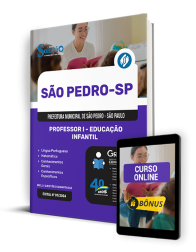 Capa Apostila Prefeitura de São Pedro - SP 2024 - Professor I - Educação Infantil