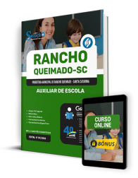 Capa Apostila Prefeitura de Rancho Queimado - SC 2024 - Auxiliar de Escola