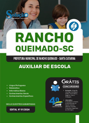 Apostila Prefeitura de Rancho Queimado - SC 2024 - Auxiliar de Escola - Imagem 3