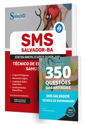 Combo SMS Salvador - Técnico de Enfermagem - SAMU (SMS) - Imagem 1