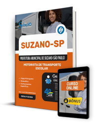 Capa Apostila Prefeitura de Suzano - SP 2024 - Motorista de Transporte Escolar