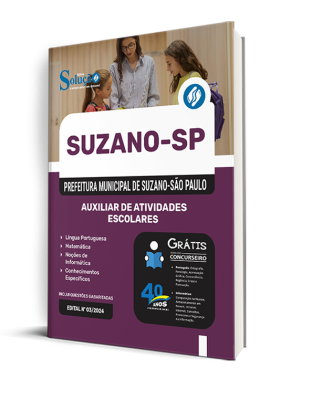 Apostila Prefeitura de Suzano - SP 2024 - Auxiliar de Atividades Escolares - Imagem 2