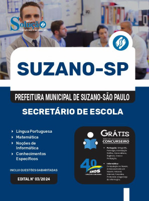 Apostila Prefeitura de Suzano - SP  - Secretário de Escola - Imagem 3