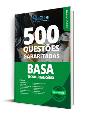 Caderno de Questões BASA - Técnico Bancário - 500 Questões Gabaritadas - Imagem 1