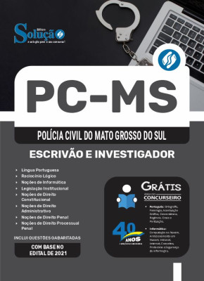 Apostila PC-MS 2024 - Escrivão e Investigador - Imagem 3