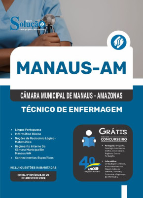 Apostila Câmara de Manaus - AM 2024 - Técnico de Enfermagem - Imagem 3