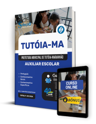 Capa Apostila Prefeitura de Tutóia - MA 2024 - Auxiliar Escolar