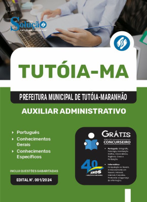 Apostila Prefeitura de Tutóia - MA 2024 - Auxiliar Administrativo - Imagem 3