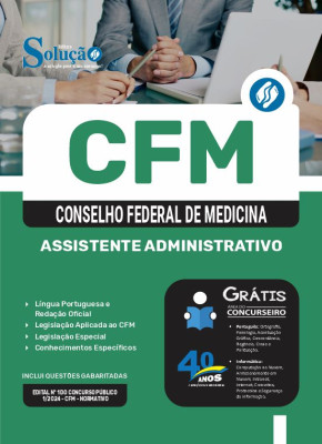 Apostila CFM 2024 - Assistente Administrativo - Imagem 3