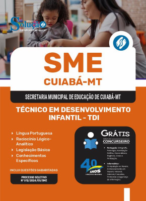 Apostila SME Cuiabá - MT 2024 - Técnico em Desenvolvimento Infantil - TDI - Imagem 3