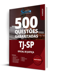 Capa Caderno de Questões TJ-SP - Oficial de Justiça - 500 Questões Gabaritadas