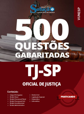 Caderno de Questões TJ-SP - Oficial de Justiça - 500 Questões Gabaritadas - Imagem 2