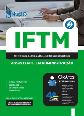 Apostila IFTM 2024 - Assistente em Administração - Imagem 3