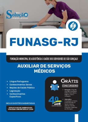 Apostila FUNASG-RJ 2024 - Auxiliar de Serviços Médicos - Imagem 3