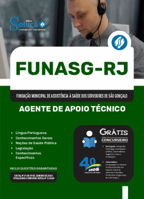 Apostila FUNASG-RJ 2024 - Agente de Apoio Técnico - Imagem 3