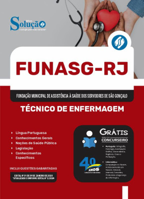 Apostila FUNASG-RJ em PDF  - Técnico de Enfermagem - Imagem 1