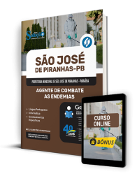 Capa Apostila Prefeitura de São José de Piranhas - PB 2024 - Agente de Combate as Endemias