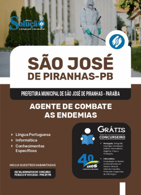 Apostila Prefeitura de São José de Piranhas - PB 2024 - Agente de Combate as Endemias - Imagem 3